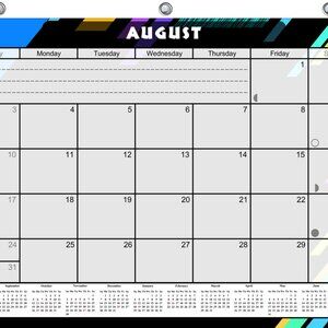 2026-2027 Academic Year 12 Months Student Calendar/ Planner for 3-Ring Binder 12